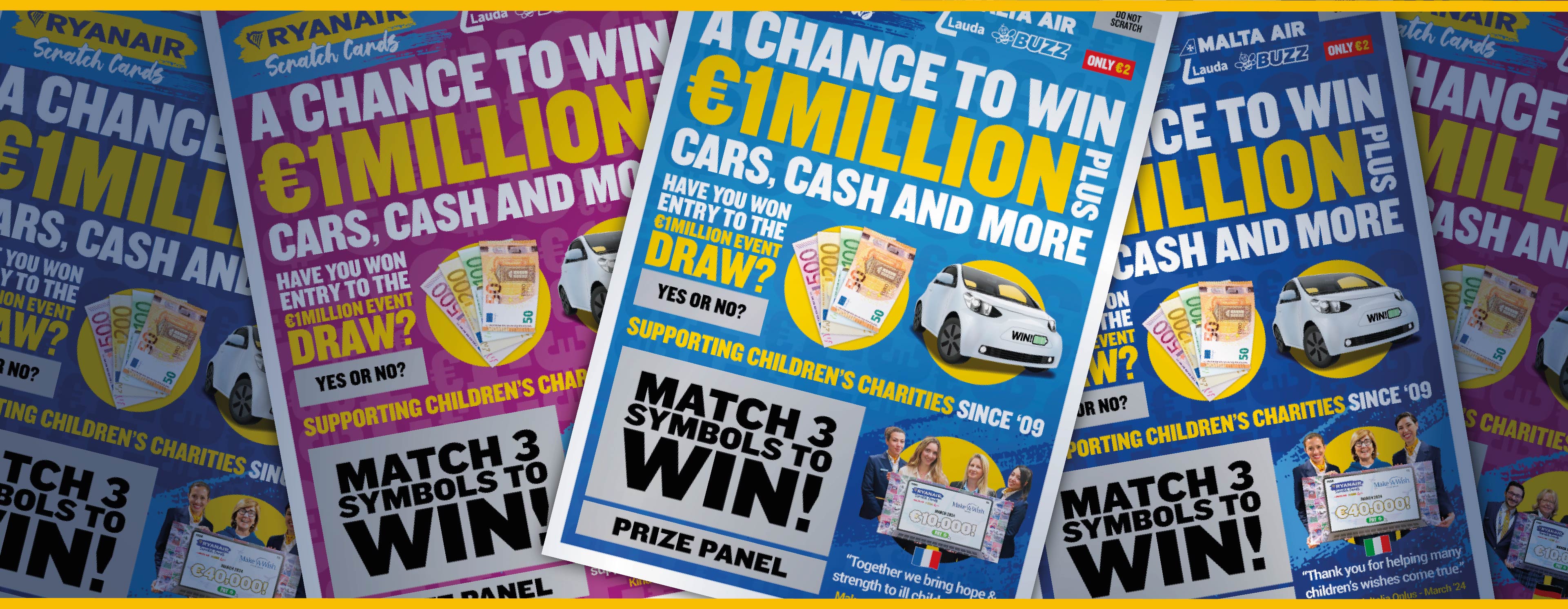 €1Million Event Draw scratchcards