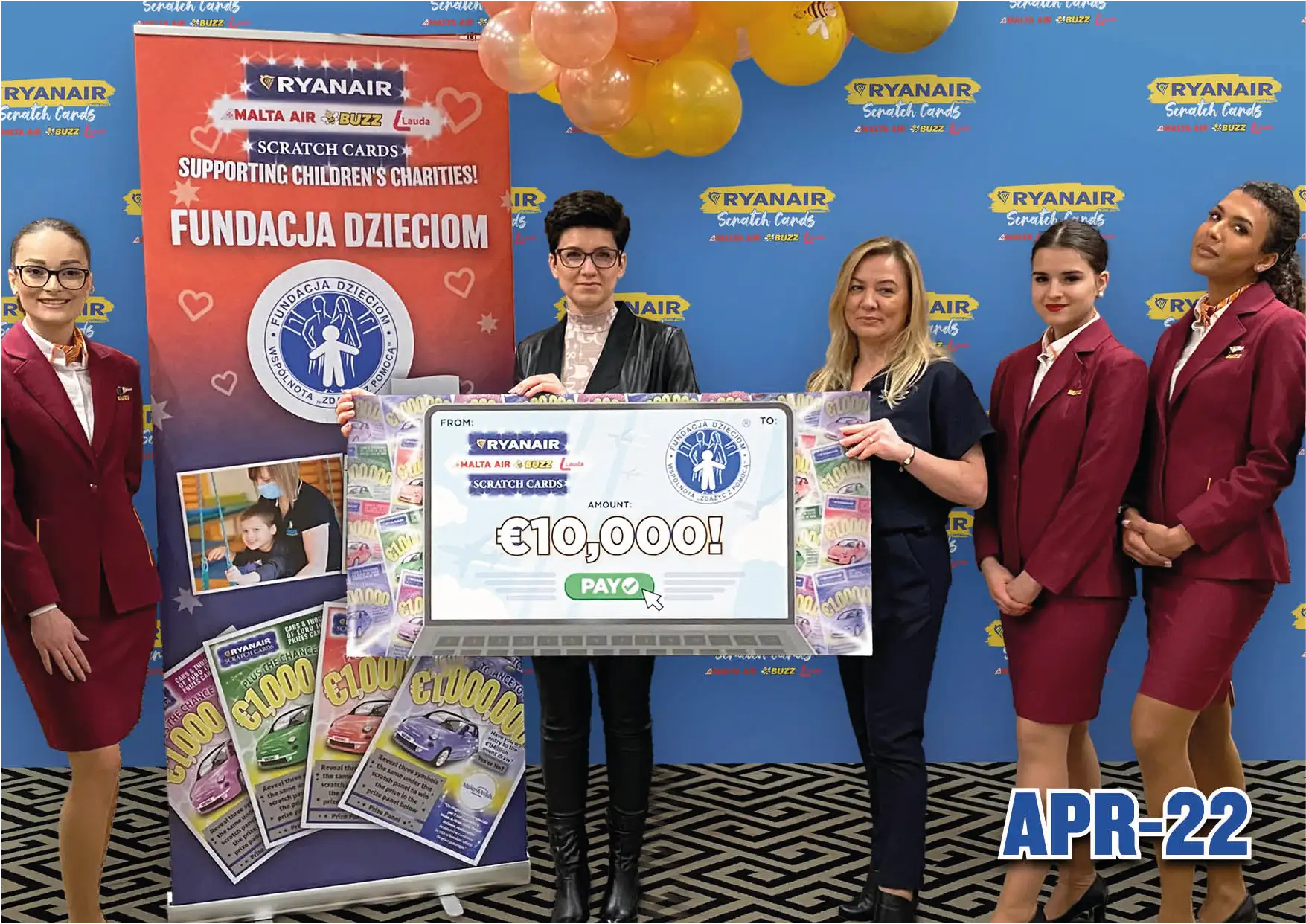 Fundacja Dzieciom donation of 10k 4/2022