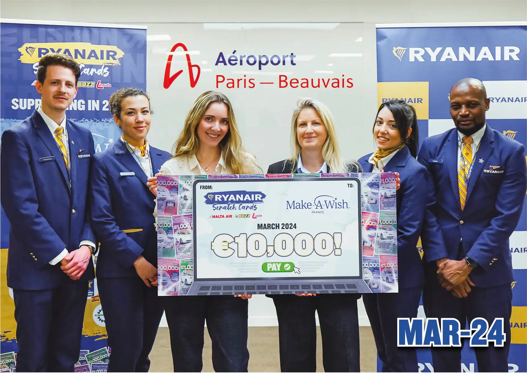 Make a Wish – France donation of 10k 3/2024