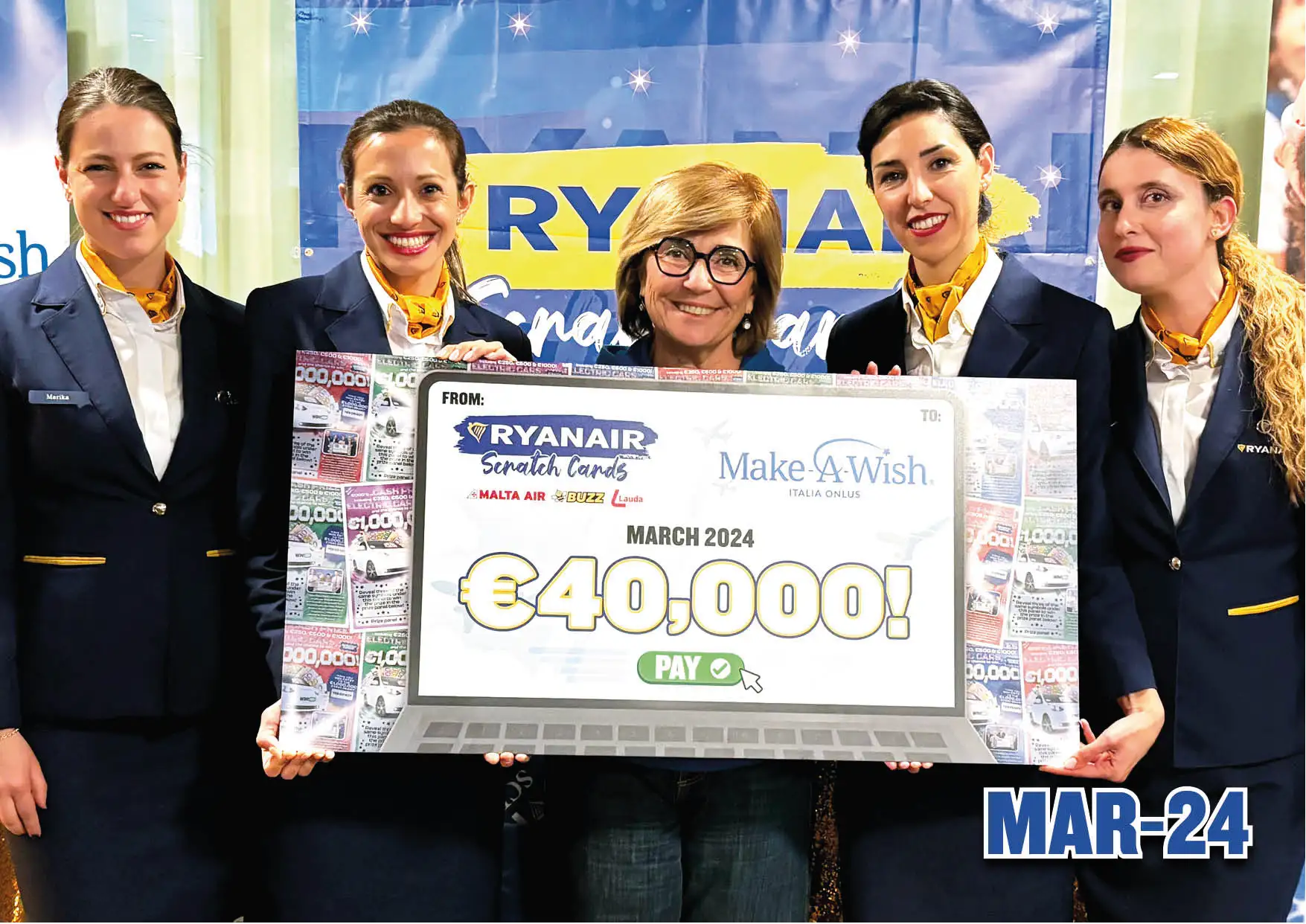 Make a Wish – Italy donation of 40k 3/2024