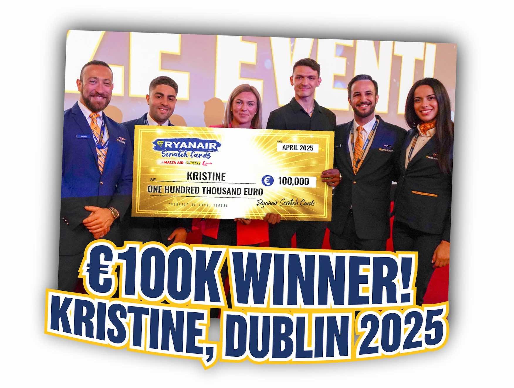 Kristine €100K winner!